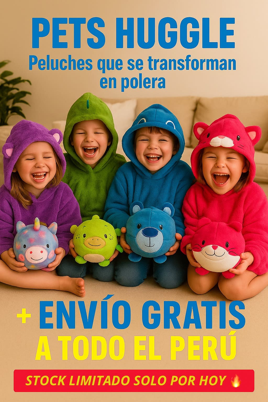 ¡Abrígalos con ternura y conviértelo en su peluche favorito! 🧸❄️