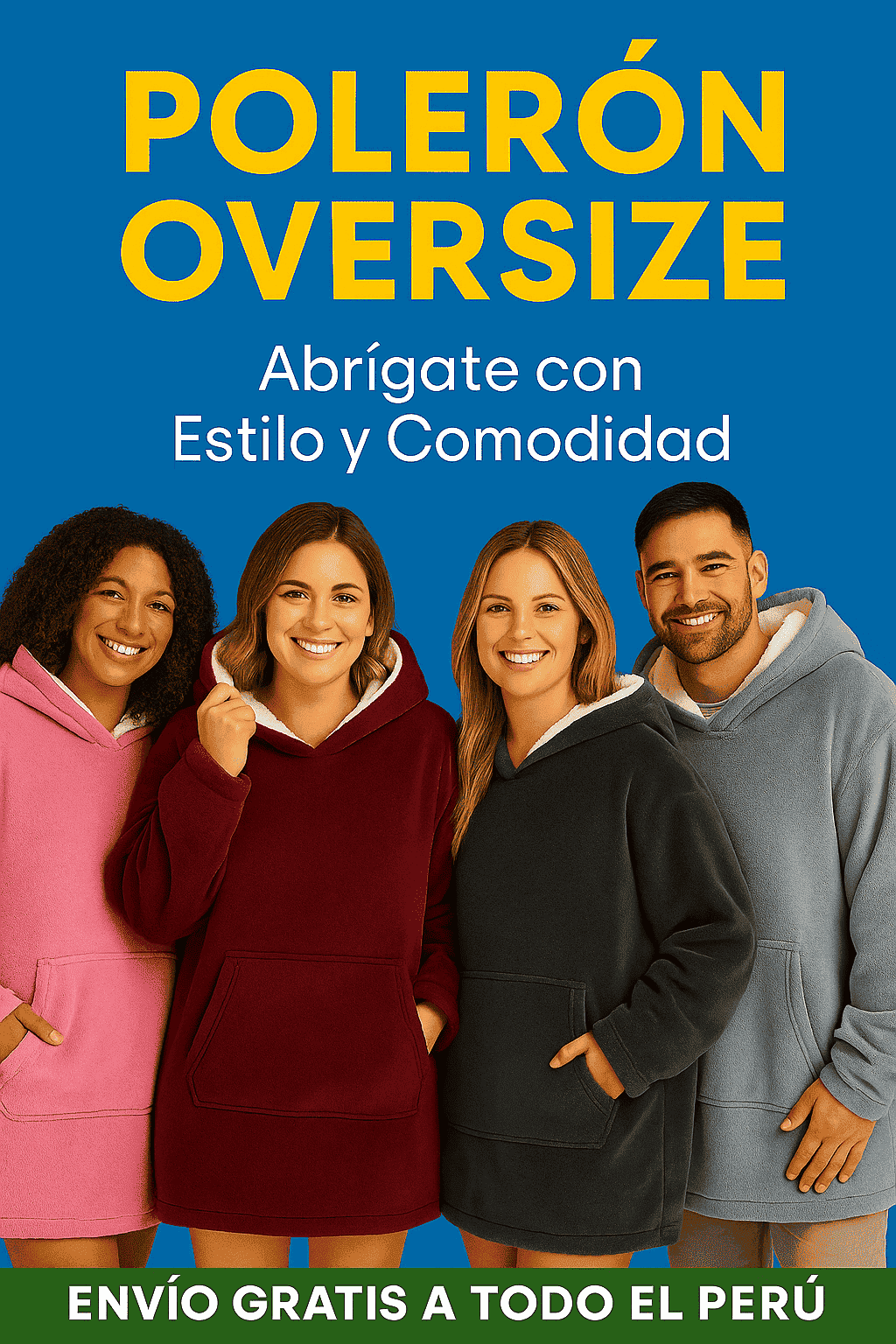 🧥❄️ Abraza el Invierno con Nuestros Polerones Oversize 🤗