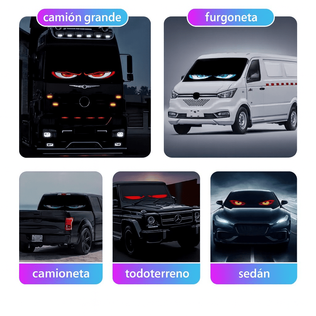 👉 DALE A TU VEHÍCULO UNA MIRADA QUE IMPACTA CON ESTA PANTALLA LED DE OJOS👀